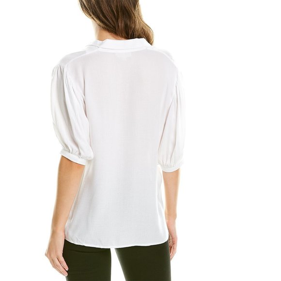 Garrie B Moss Crepe Top - Picture 2 of 4